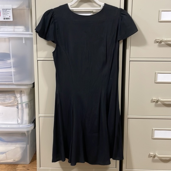 Reformation Black Flutter Sleeve Mini Dress - 0 / XS - Picture 4 of 4